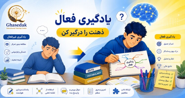یادگیری فعال چیست؟ ۵ تکنیک علمی برای مطالعه مؤثر و ماندگار